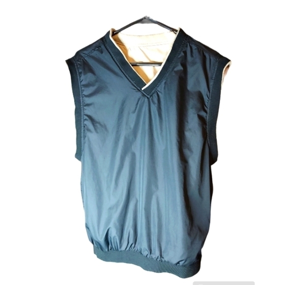 Wedge golf and Beyond reversible Med navy or beige vest - Picture 1 of 12